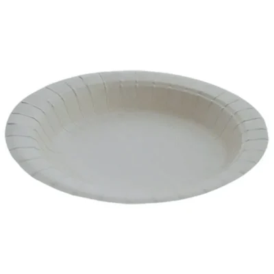 4 pack  9 Inch (230 MM) Disposable Serving Round White Plate