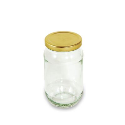 9 pack 100 ML Round Glass Jar With Lid – Fully Transparent