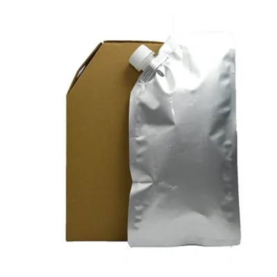 4 pack 1000 ML Brown Kraft Paper Tea Flask With Handle Plain And Customized Printing
